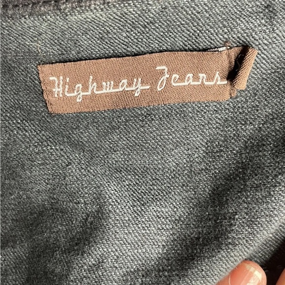 Highway Jeans VTG Black Women’s Crop Graffiti Jean Jacket. Size XL - Picture 5 of 6